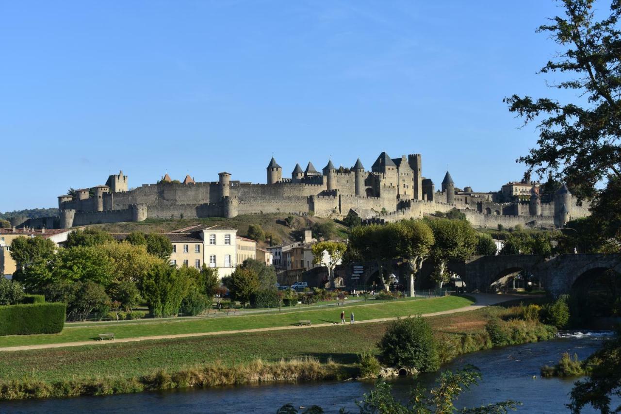 Les Gites De Laure - L'Or Vert, Appartement Avec Vue Sur Le Chateau, Parking Prive, Climatisation, Netflix, A 160 M De La Cite Medievale カルカソンヌ エクステリア 写真